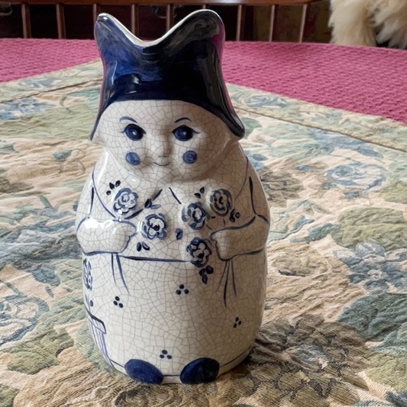NWOT Mrs. Jenkins Pitcher, Vintage 1990s Dedham Pottery Reproduction - Picture 1 of 7